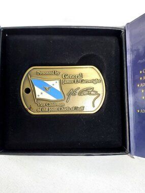 General James E. Cartwright Vice Chairman Joint Chiefs Of Staff Challenge Coin